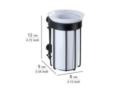 Diş Fırçası Tutucu – Duvara Monte, Çıkarılabilir Bardaklı, Paslanmaz Çelik