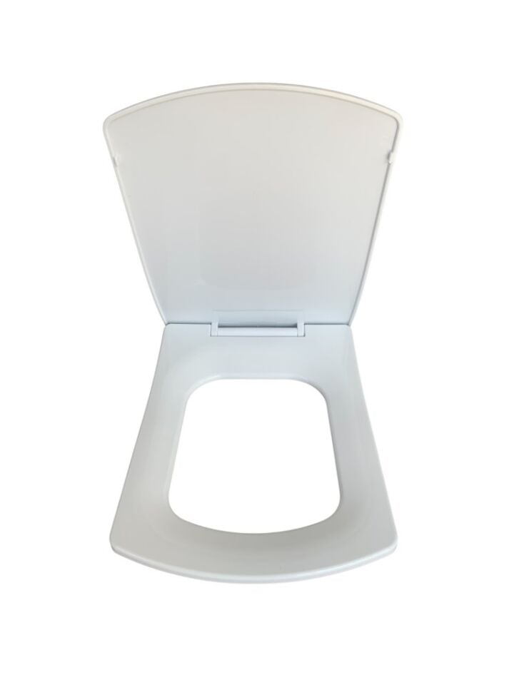 Plastik Oval Soft Klozet Kapağı – Dayanıklı, Hijyenik, Kolay Montajlı, Standart Ölçü (44x35 cm)