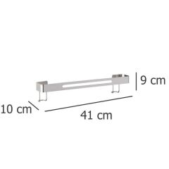 Saban Premium Plus Tekli Havlu Askısı – Parlak Paslanmaz Çelik, 40.5 cm