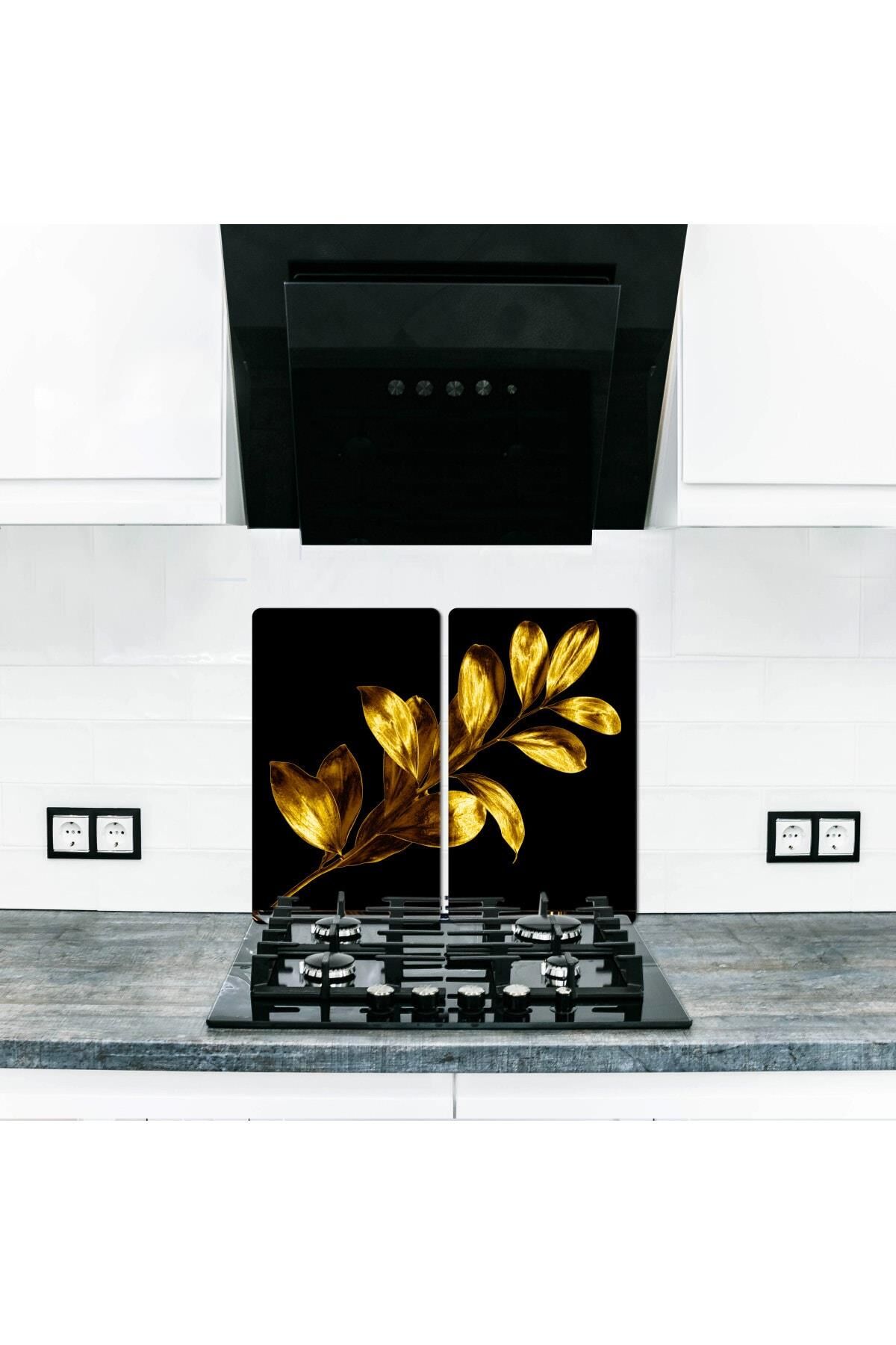 2'li 30x52 cm Cam Ocak Koruyucu 4'lü Ocaklar İçin Tek Buğday