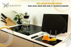 Çap 32 cm Düz Siyah