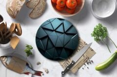 Çap 32 cm Siyah Üçgenler