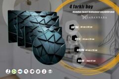 Çap 32 cm Siyah Üçgenler