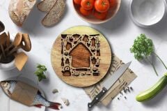 Çap 32 cm Ahşap Desenli