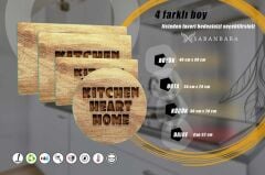 Çap 32 cm Kitchen Heart Home