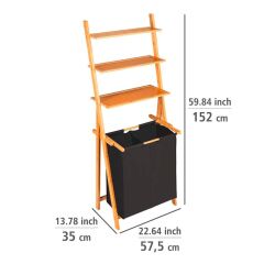 Saban Çamaşır Sepetli Merdiven Raf  57,5 ​​x 152 x 35 cm T32