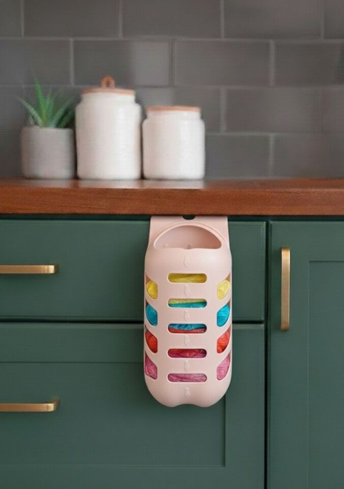 Pembe, Plastik Poşetlik Saklama ve Düzenleme Kutusu