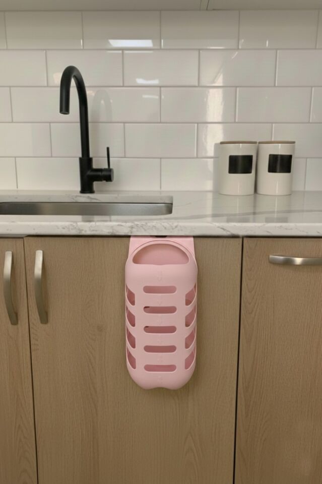 Pembe, Plastik Poşetlik Saklama ve Düzenleme Kutusu