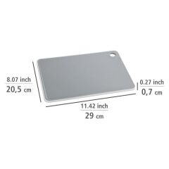 Saban Basic L Kesme Tahtası | Antibakteriyel, Kaymaz, Sulu Yemekler İçin Oluklu, Gıdaya Uygun 20,5 x 29 cm