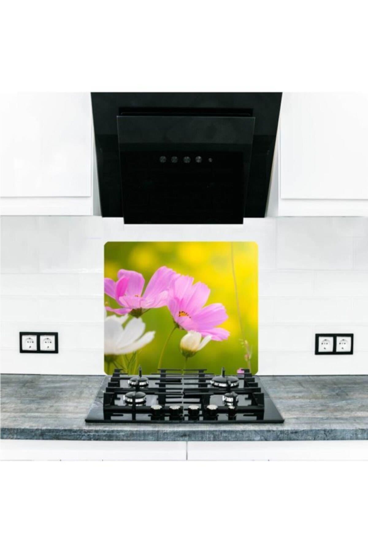 50X56 cm Cam Ocak Koruyucu İlk Bahar