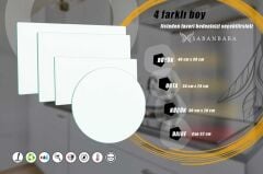 Çap 32 cm Düz Beyaz