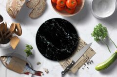 Çap 32 cm Siyah Mermer