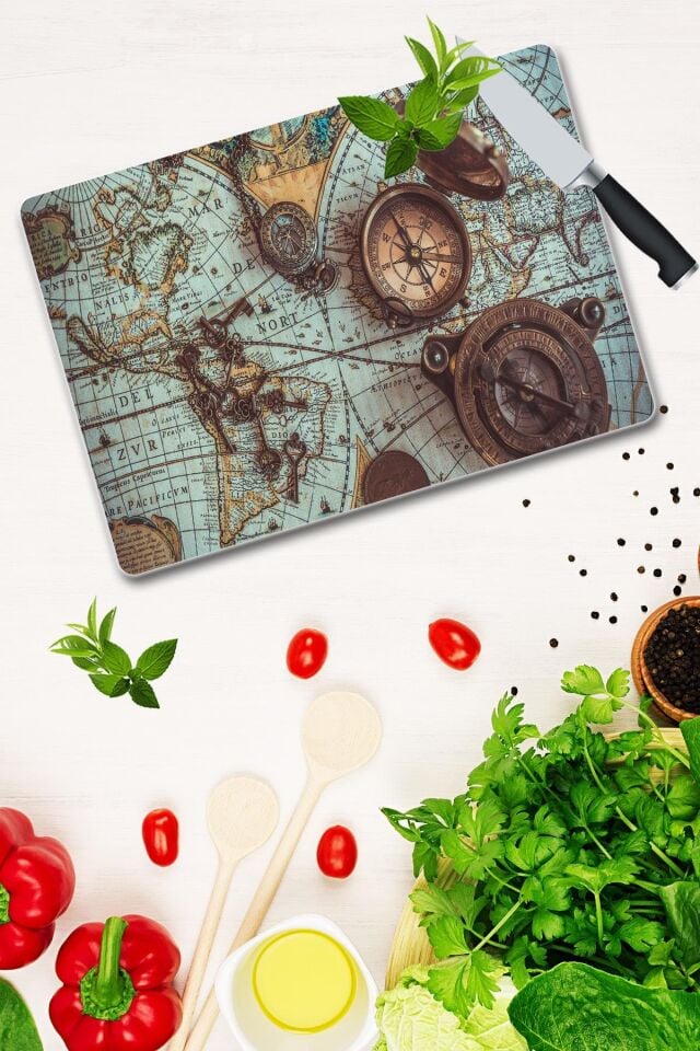 30x40 cm Cam Kesme Tahtası Model 77