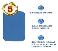 Saban Buharlı Ütü Battaniyesi 130 x 65 cm – Isı Yansıtıcı Alüminyum Kaplama, Buhar Bariyerli, Kaymaz Tabanlı