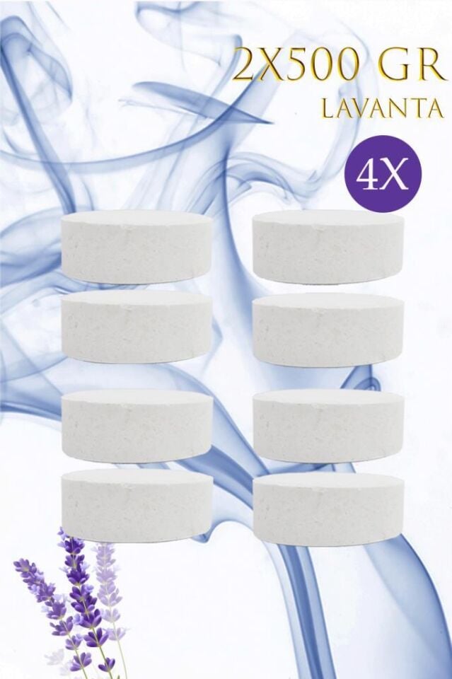 4 Adet 2x500Gr - LAVANTA - Nem Alıcı Rutubet Giderici Yedek Tablet