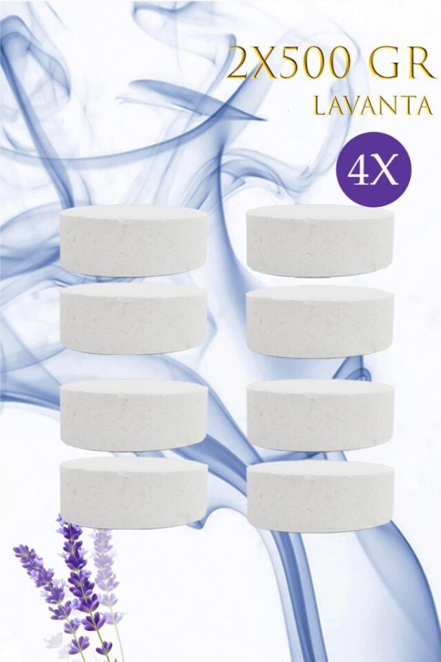 4 Adet 2x500Gr - LAVANTA - Nem Alıcı Rutubet Giderici Yedek Tablet