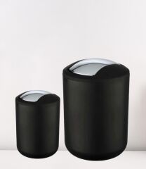 2'li Çöp Kovası Siyah ( Brasil Model ) 6,4 ve 2 Litre