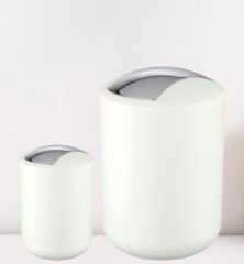 2'li Çöp Kovası beyaz ( Brasil Model ) 6,4 ve 2 Litre
