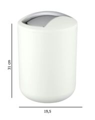 2'li Çöp Kovası beyaz ( Brasil Model ) 6,4 ve 2 Litre