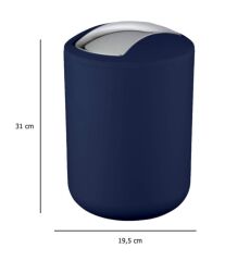 2’li Çöp Kovası Lacivert ( Brasil Model ) 6,4 ve 2 Litre