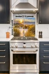 2'li 30x52 cm Cam Ocak Koruyucu 4'lü Ocaklar İçin Ameland