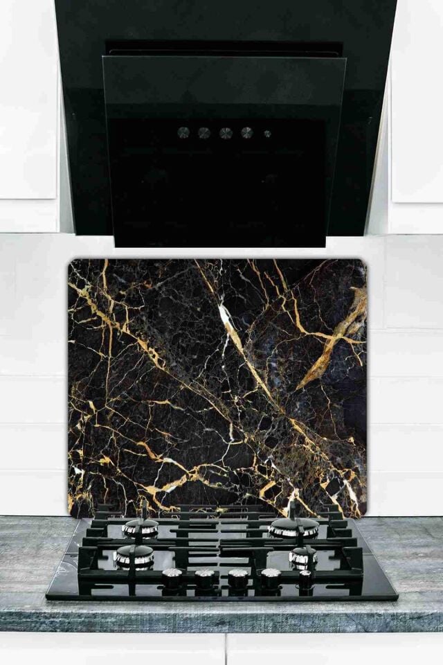 50X56 cm Cam Ocak Koruyucu Model 15