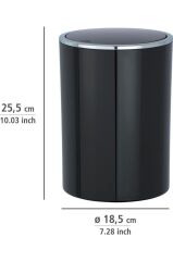 2’li Çöp kovası Siyah ( İnca Model ) 5 ve 2 Litre