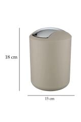 2'li Çöp Kovası Bej ( Brasil Model ) 6,4 ve 2 Litre