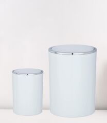 2’li Çöp kovası Beyaz ( İnca Model ) 5 ve 2 litre