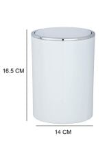 2’li Çöp kovası Beyaz ( İnca Model ) 5 ve 2 litre