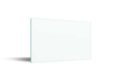 30x40 cm Cam Kesme Tahtası Düz Beyaz