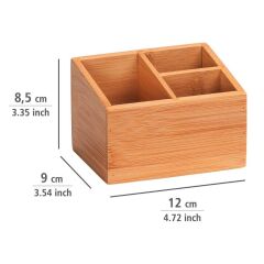 Wenko Bambus Organizer Terra 3 Bölmeli