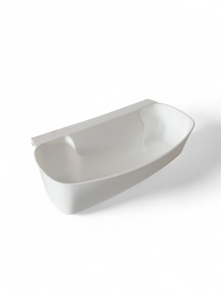 Beyaz - Tezgâh Üstü Mini Çöp Kabı – Sebze ve Meyve Kabuğu Toplama Kabı