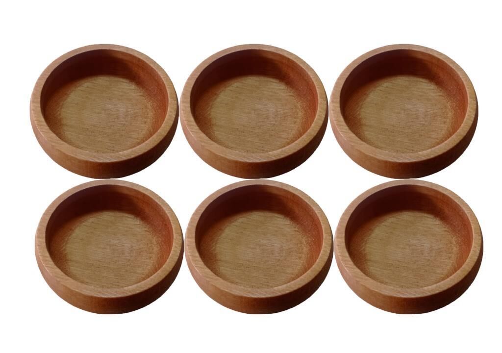 6’lı Kayın Çerezlik, Sunumluk , 3 x 8 cm