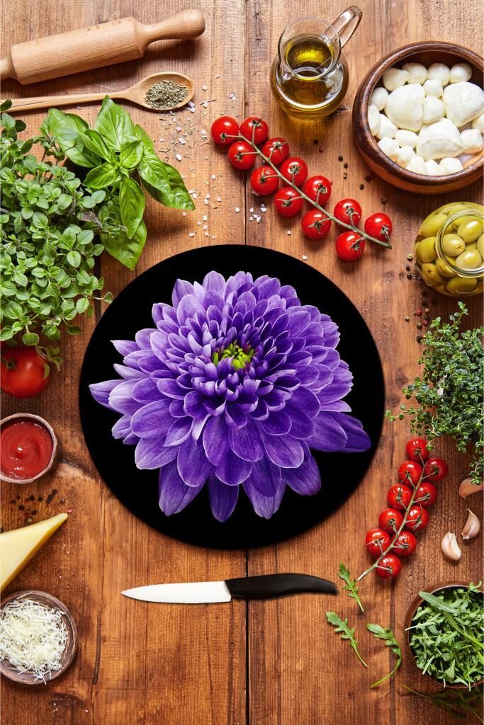 Çap 32 cm Mor Orkide