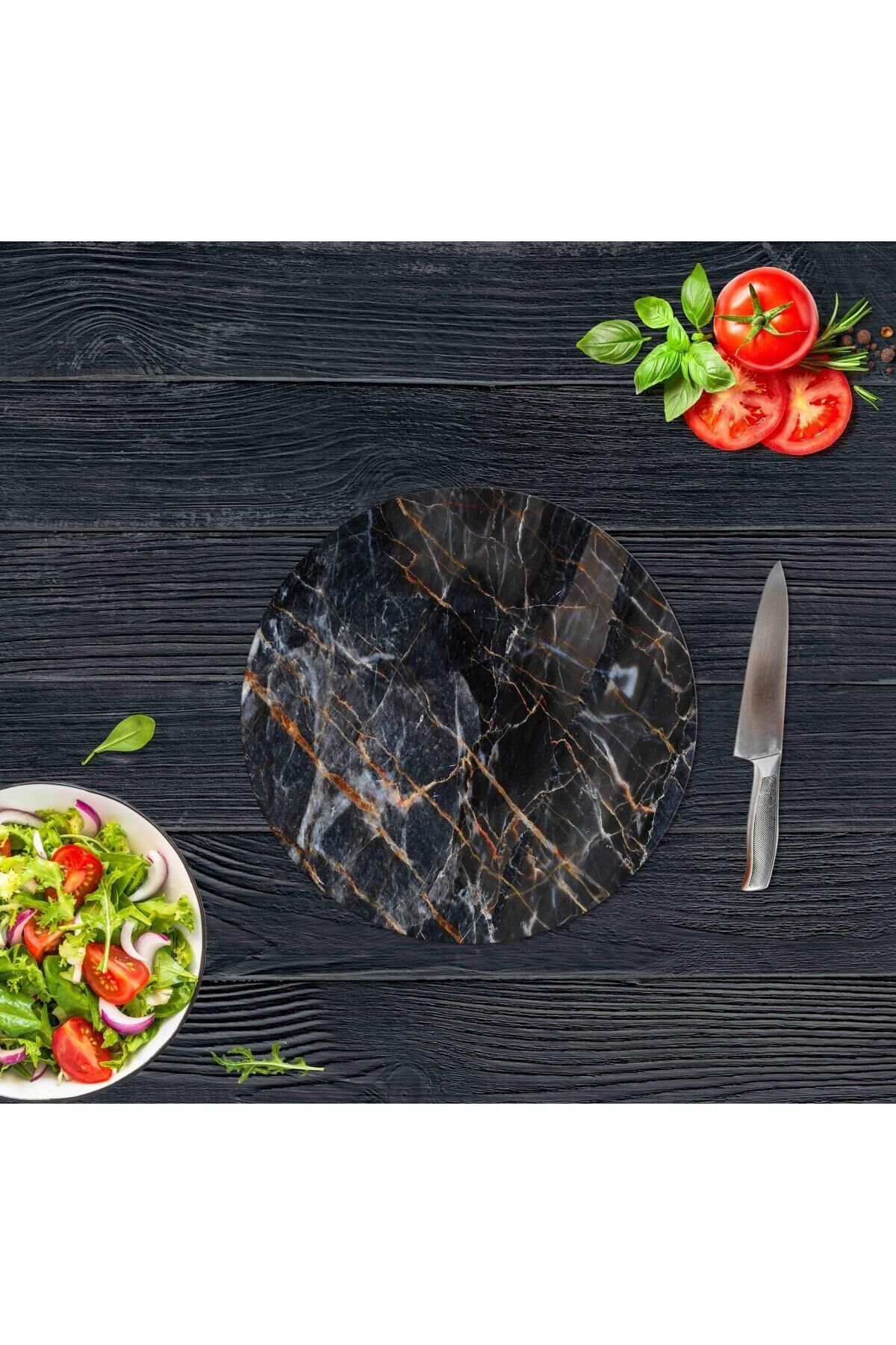 Çap 32 cm Yaldızlı Mermer