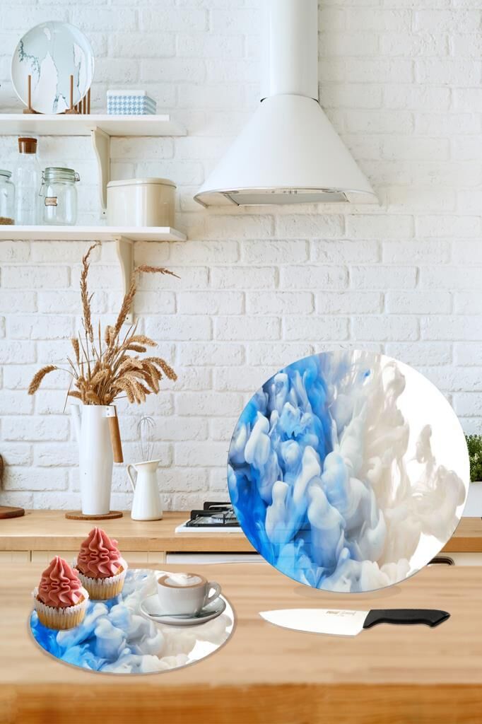 Çap 32 cm Mavi Duman