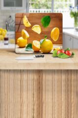 29x34 cm Cam Kesme Tahtası Limon