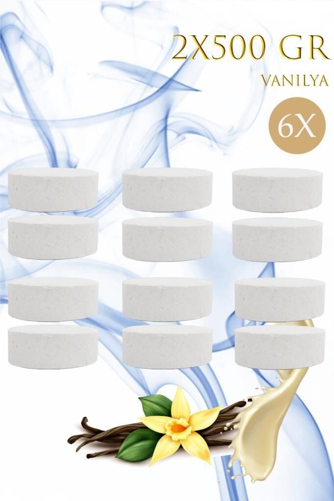 6 Adet 2x500 gr Nem Alıcı Rutubet Ve Küf Önleyici Yedek Tablet Vanilya