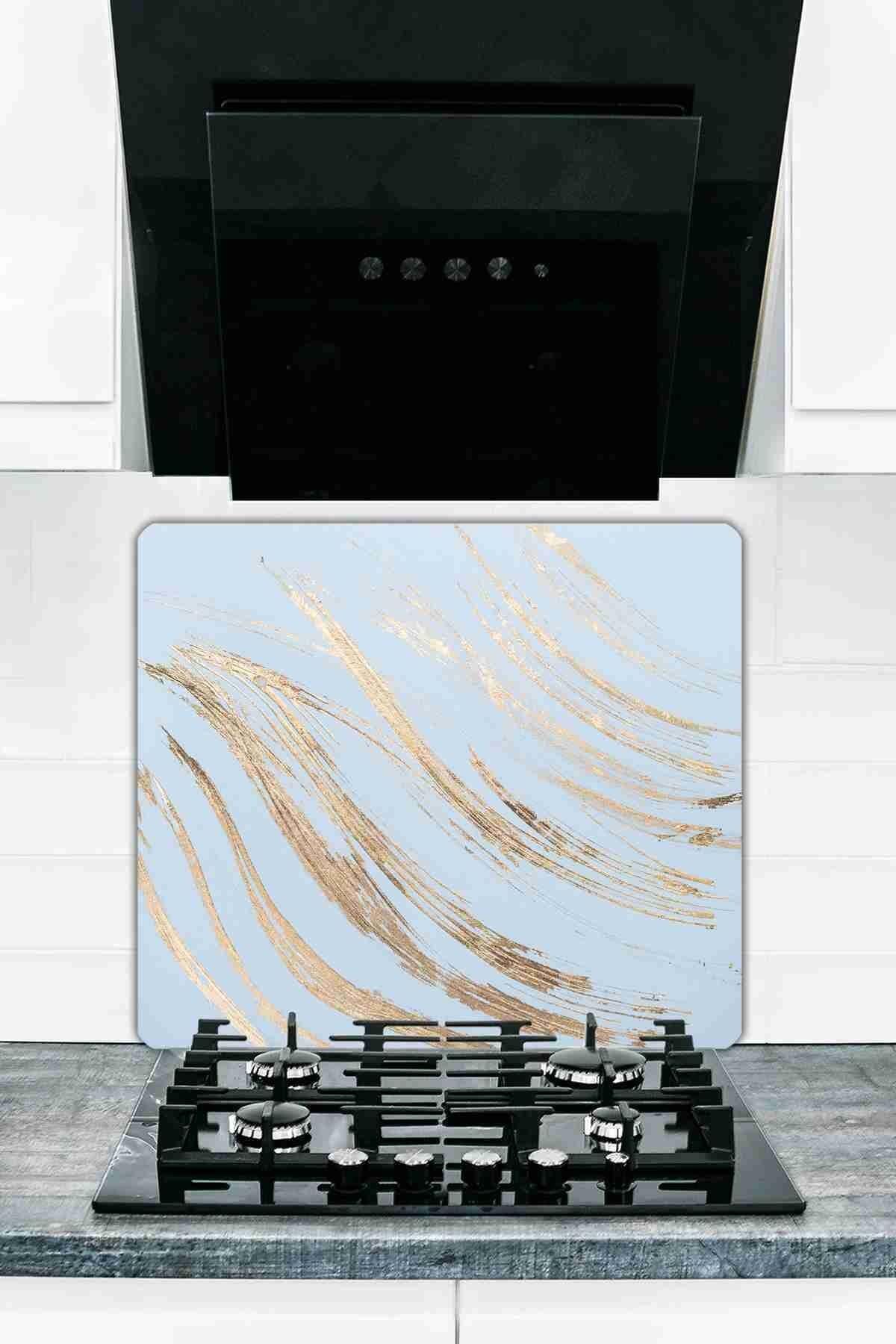 50X56 cm Cam Ocak Koruyucu Model 38