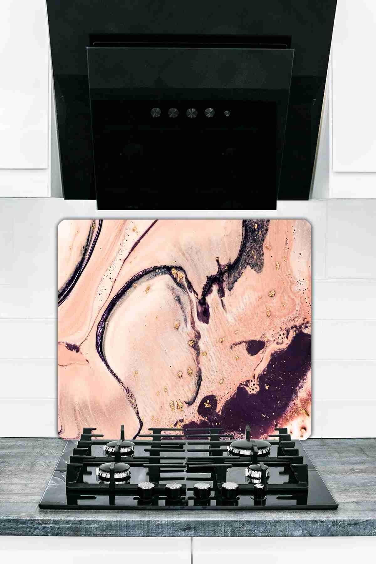 50X56 cm Cam Ocak Koruyucu Model 29