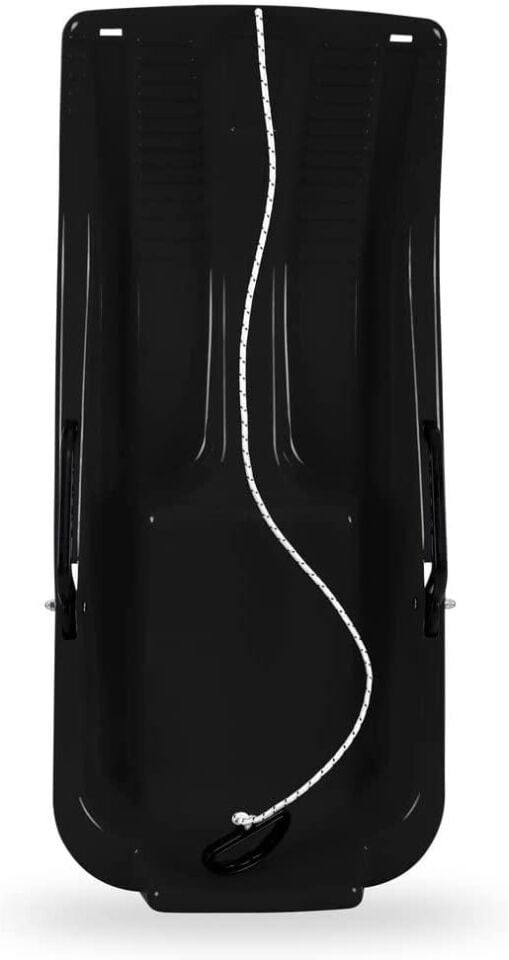 Siyah, Frenli Kar Kızağı - Plastik Kızak