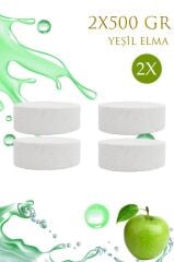 2 Adet 2x500 gr Nem Alıcı Rutubet Ve Küf Önleyici Yedek Tablet Yeşil Elma