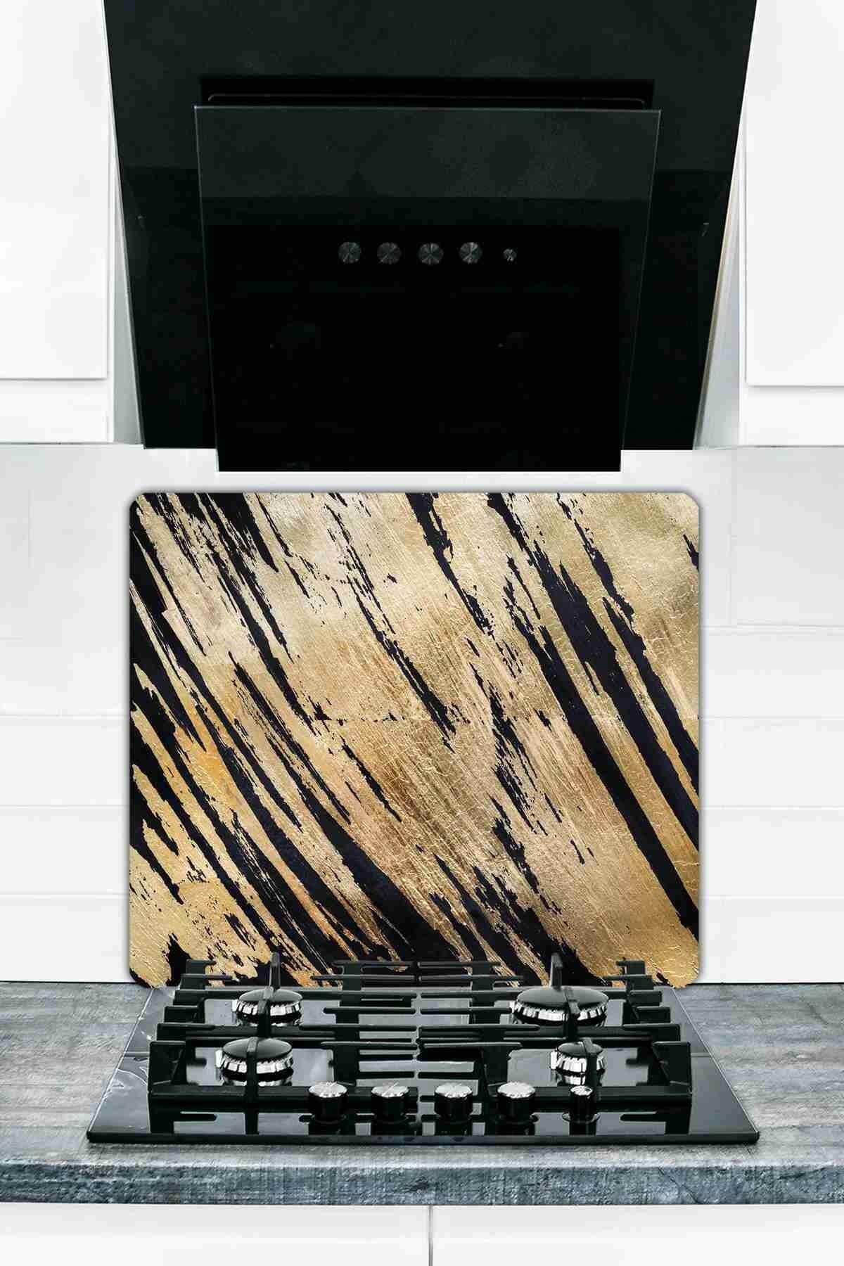 50X56 cm Cam Ocak Koruyucu Model 35