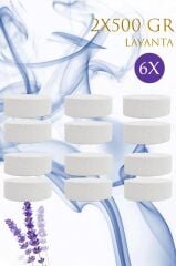 6 Adet 2x500 gr Nem Alıcı Rutubet Ve Küf Önleyici Yedek Tablet Lavanta