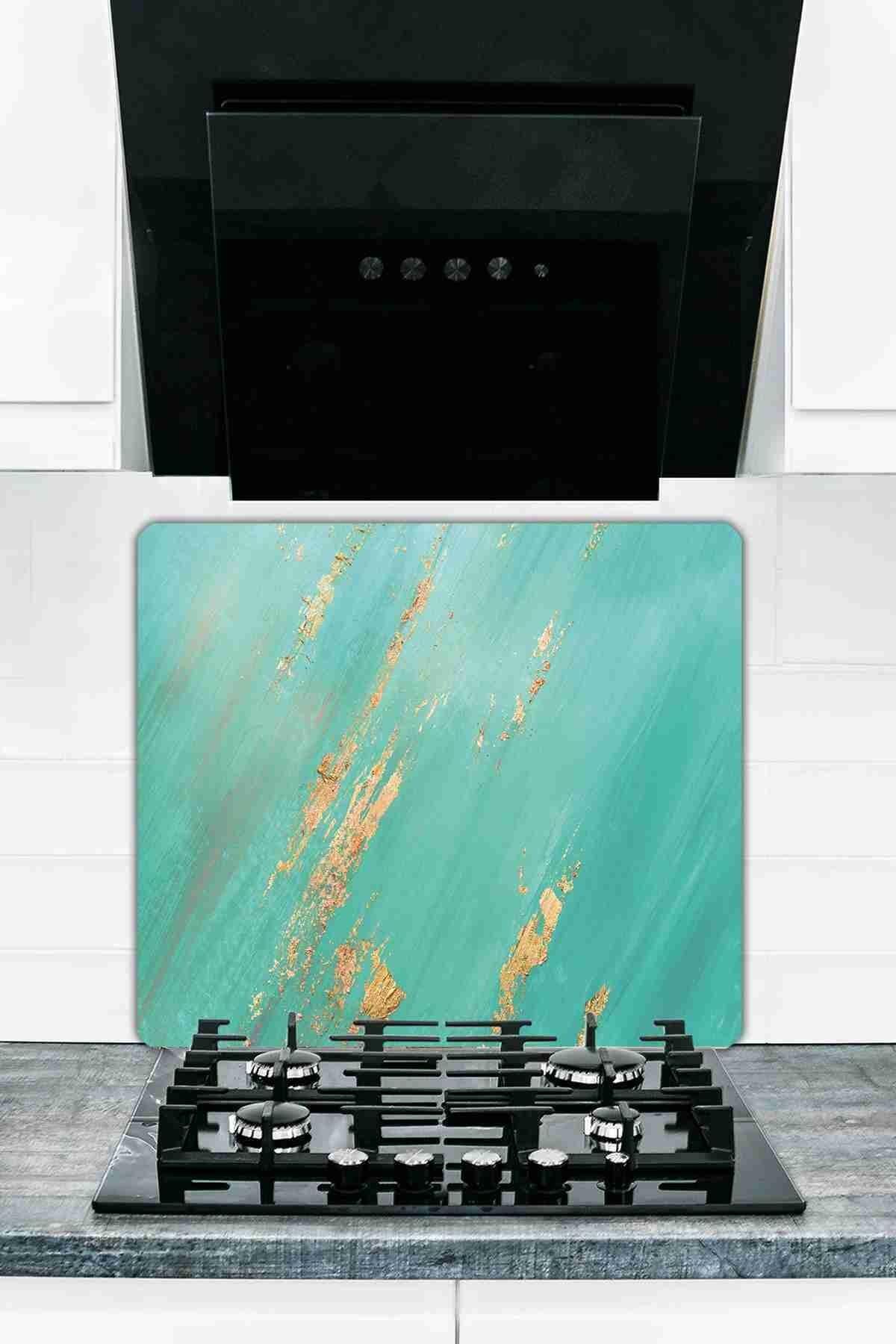 50X56 cm Cam Ocak Koruyucu Model 32