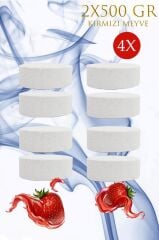 4 Adet 2x500 gr Nem Alıcı Rutubet Ve Küf Önleyici Yedek Tablet Kırmızı Meyve