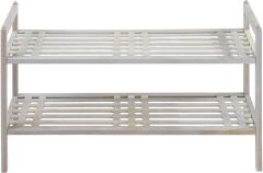 Wenko Norway Raf Ünitesi, 2 Raflı Doğal Ceviz Ahşap Ayakkabılık