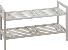 Wenko Norway Raf Ünitesi, 2 Raflı Doğal Ceviz Ahşap Ayakkabılık