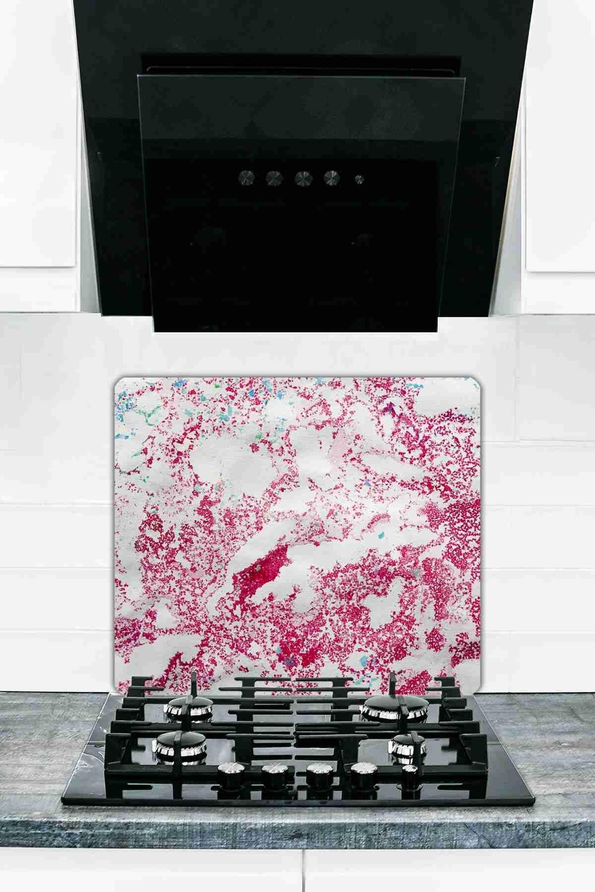 50X56 cm Cam Ocak Koruyucu Model 1